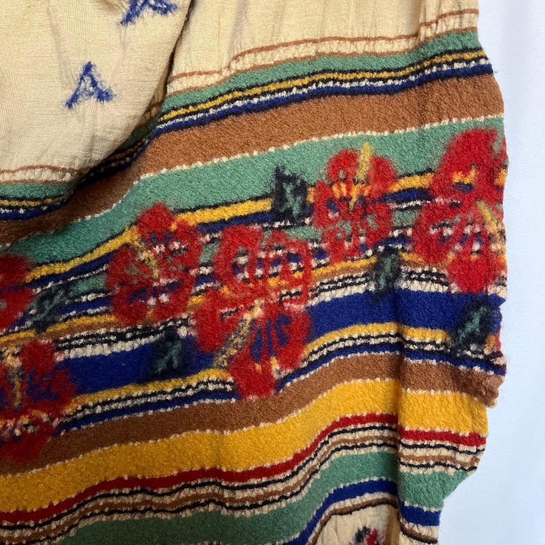 kapital 縮絨 総柄 ストール マフラー フラダンス