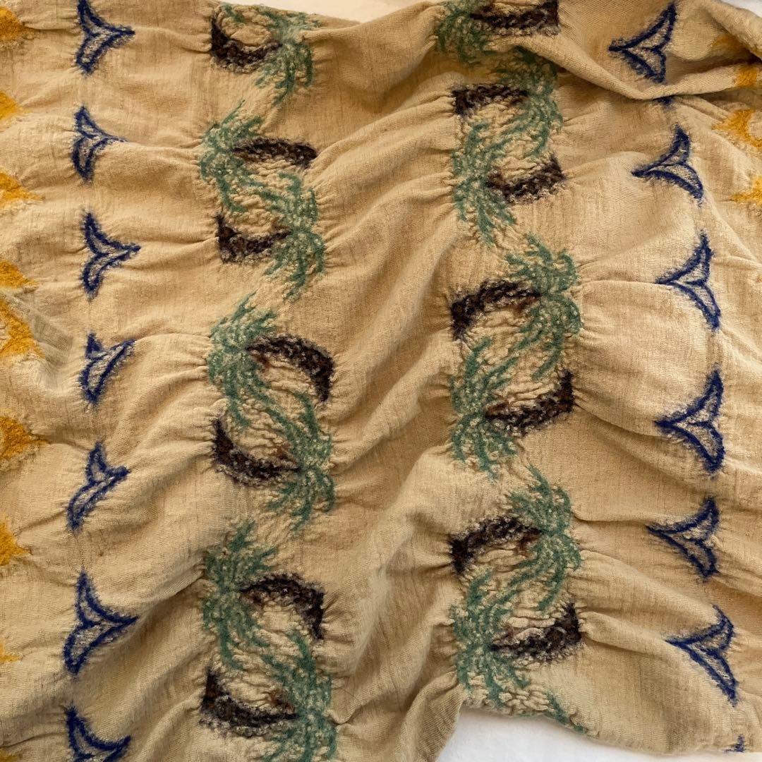 kapital 縮絨 総柄 ストール マフラー フラダンス