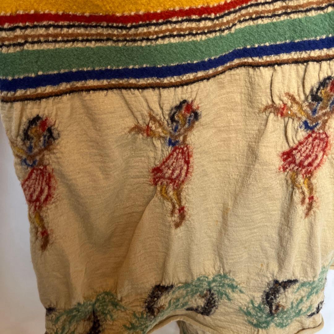 kapital 縮絨 総柄 ストール マフラー フラダンス