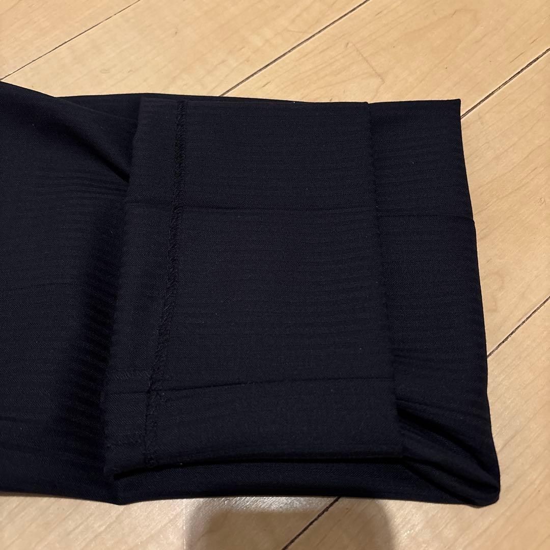 HILTON ネイビー ストライプ ビジネススーツ