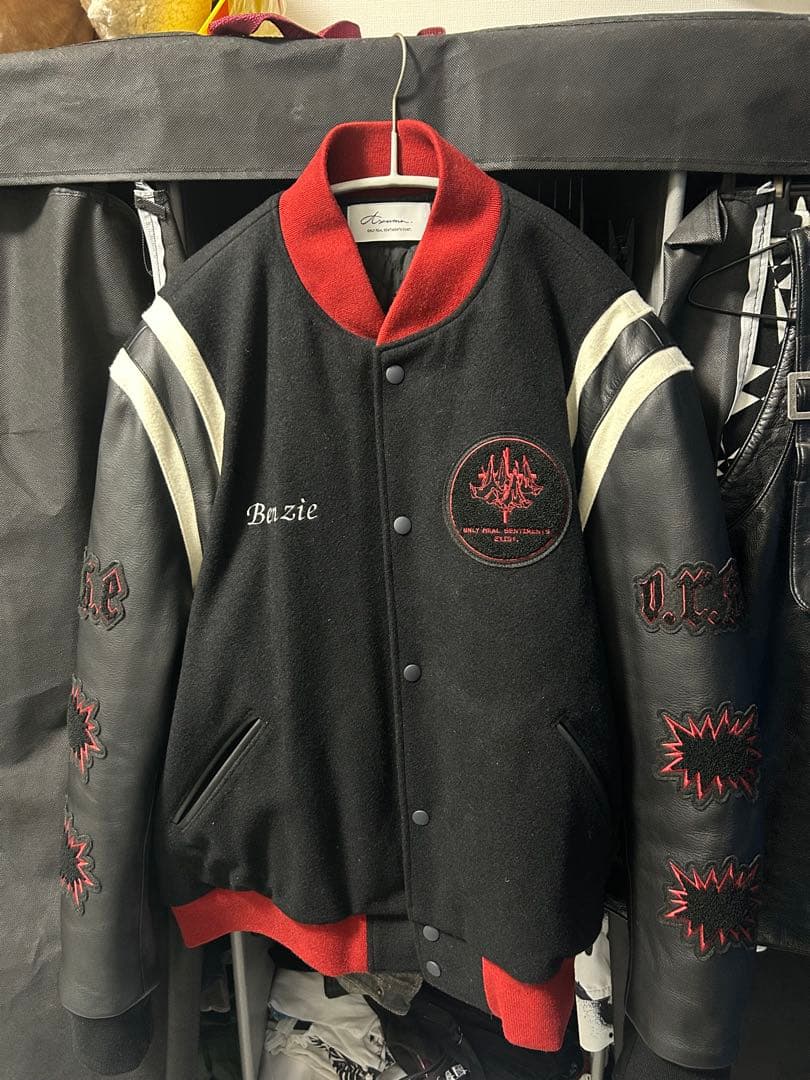 ジャケット・アウター Azuma. PACHED LETTER JACKET