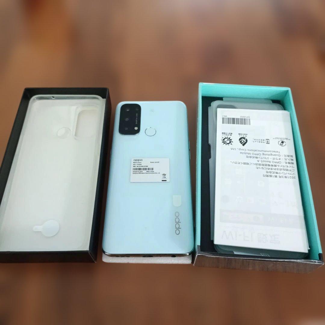 OPPO Reno 5A　アイスブルー　【箱付き】中古
