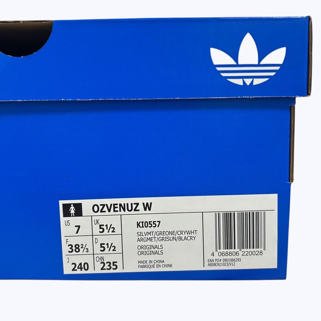 adidas オズヴィーナス OZVENUZ 24cm シルバー（試着のみ）