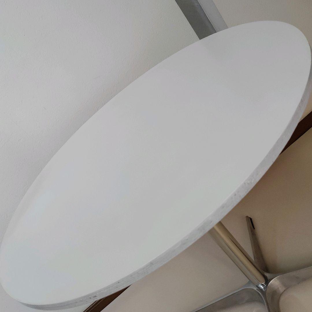 引き取り限定　ogre vamir ラウンドテーブル ホワイト系 韓国インテリア