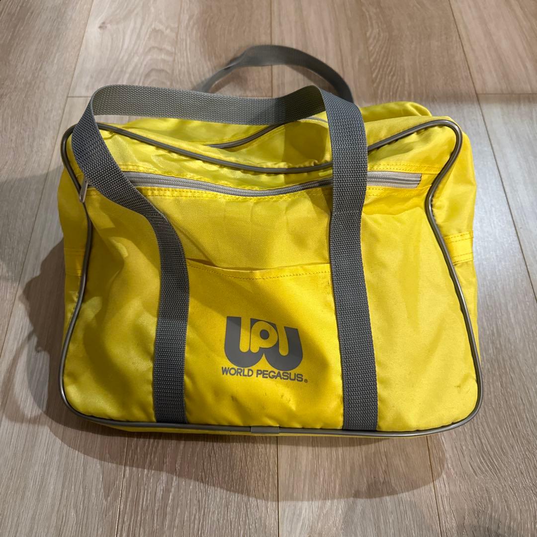 旧ワッペ 黄色 ワールドペガサス ワッペ 旧 スクバ 旧型 スクールバッグ
