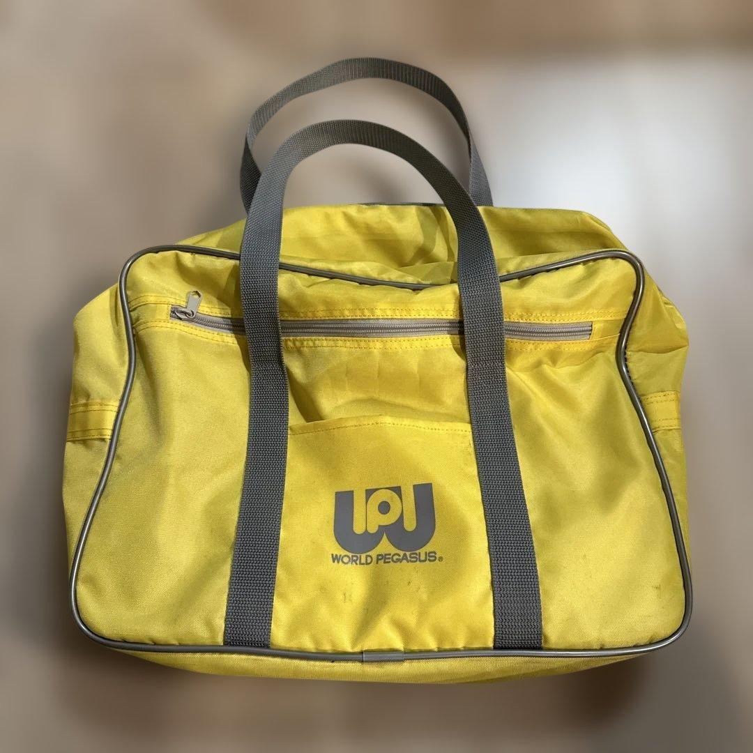 旧ワッペ 黄色 ワールドペガサス ワッペ 旧 スクバ 旧型 スクールバッグ