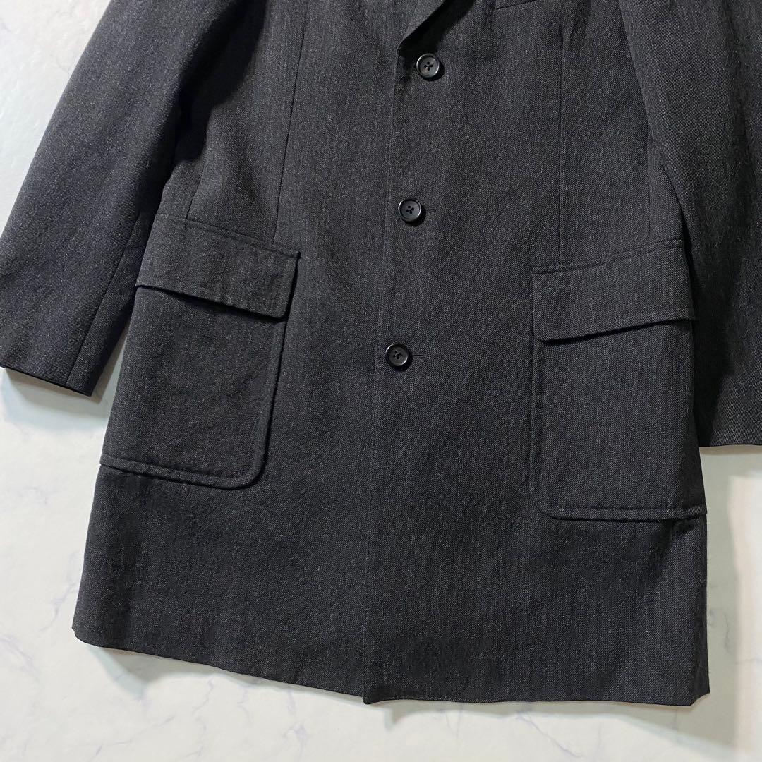 【美品】マーガレットハウエル　チェスターコート　ロング丈　大きいサイズ　3ボタン