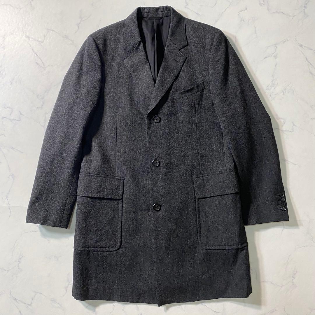 【美品】マーガレットハウエル　チェスターコート　ロング丈　大きいサイズ　3ボタン