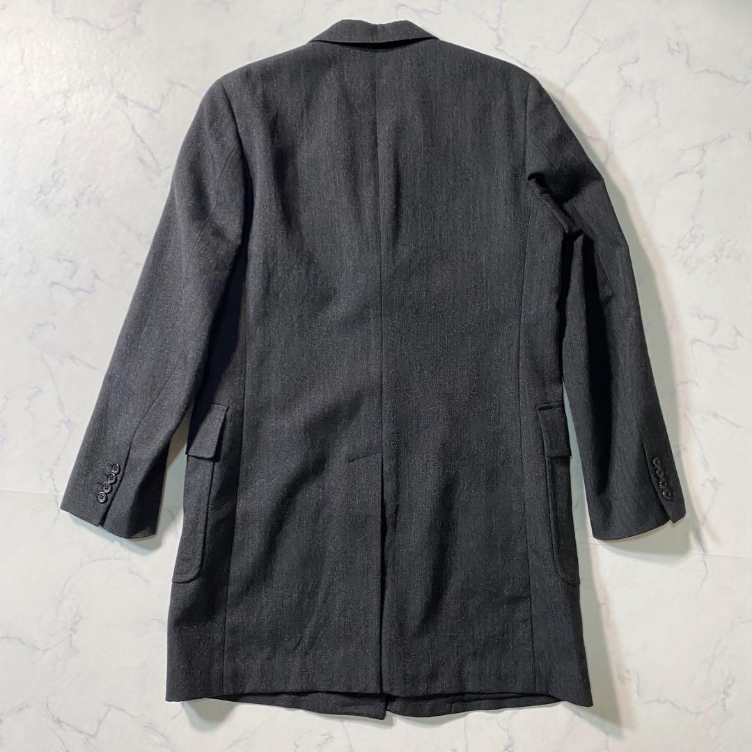 【美品】マーガレットハウエル　チェスターコート　ロング丈　大きいサイズ　3ボタン