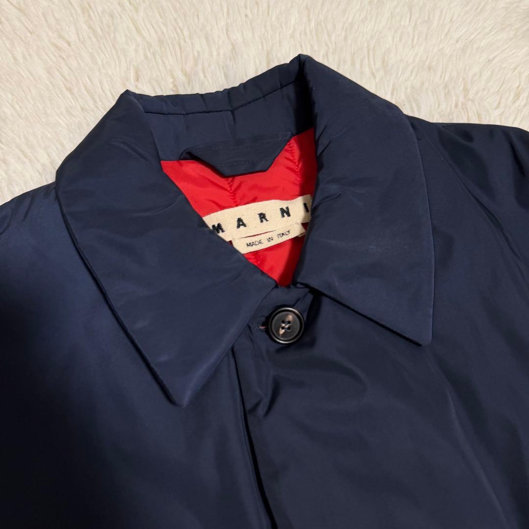 極美品Lサイズ相当　MARNI チェスターコート　ダウンコート　バイカラー