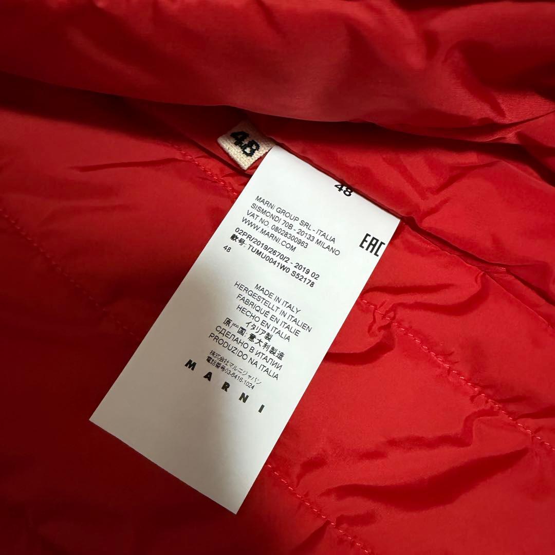 極美品Lサイズ相当　MARNI チェスターコート　ダウンコート　バイカラー