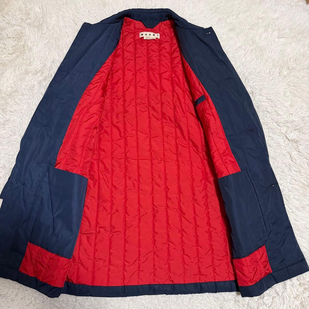 極美品Lサイズ相当　MARNI チェスターコート　ダウンコート　バイカラー