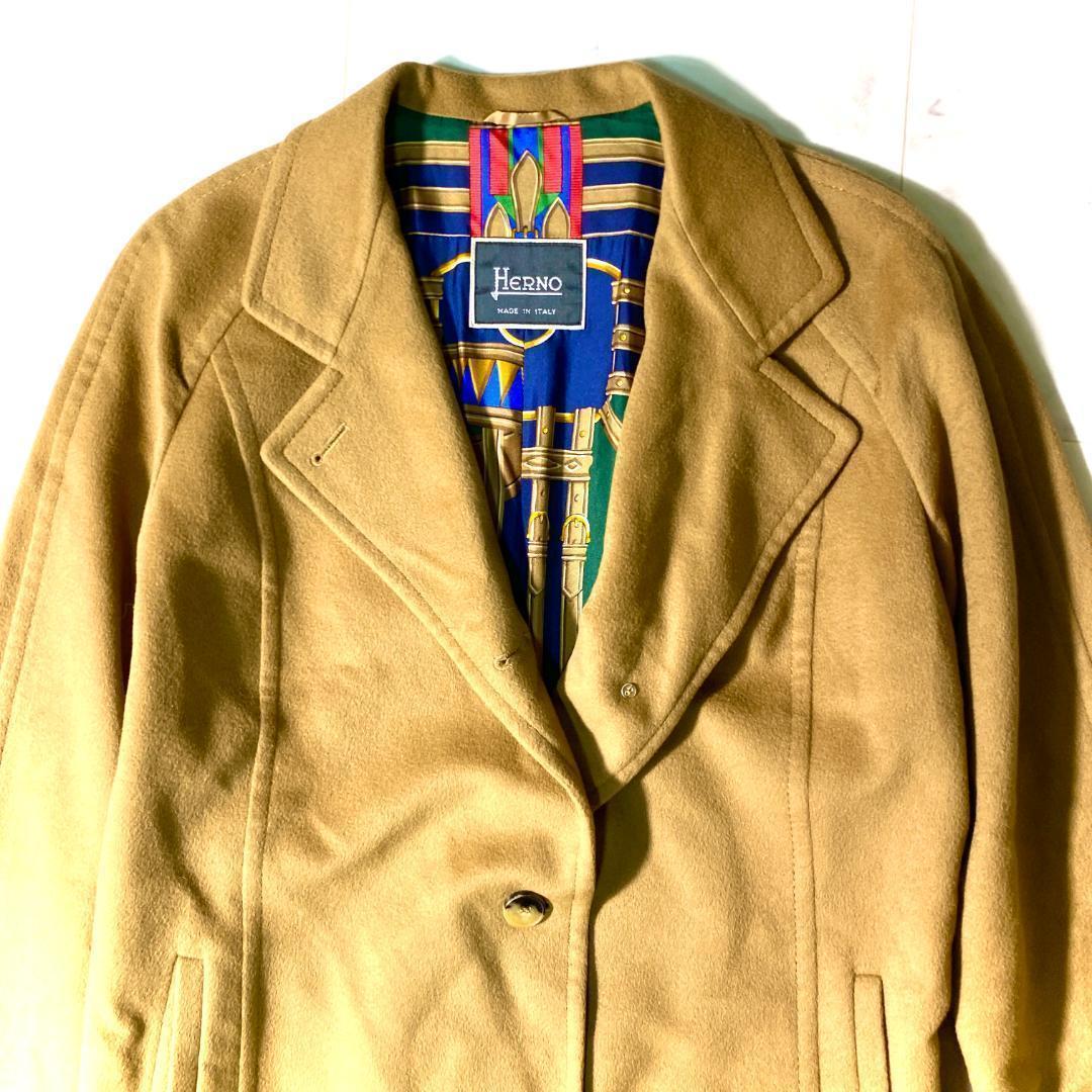 HERNO カシミヤ100% ロングコート ヘルノ 最高級COLOMBO社 L