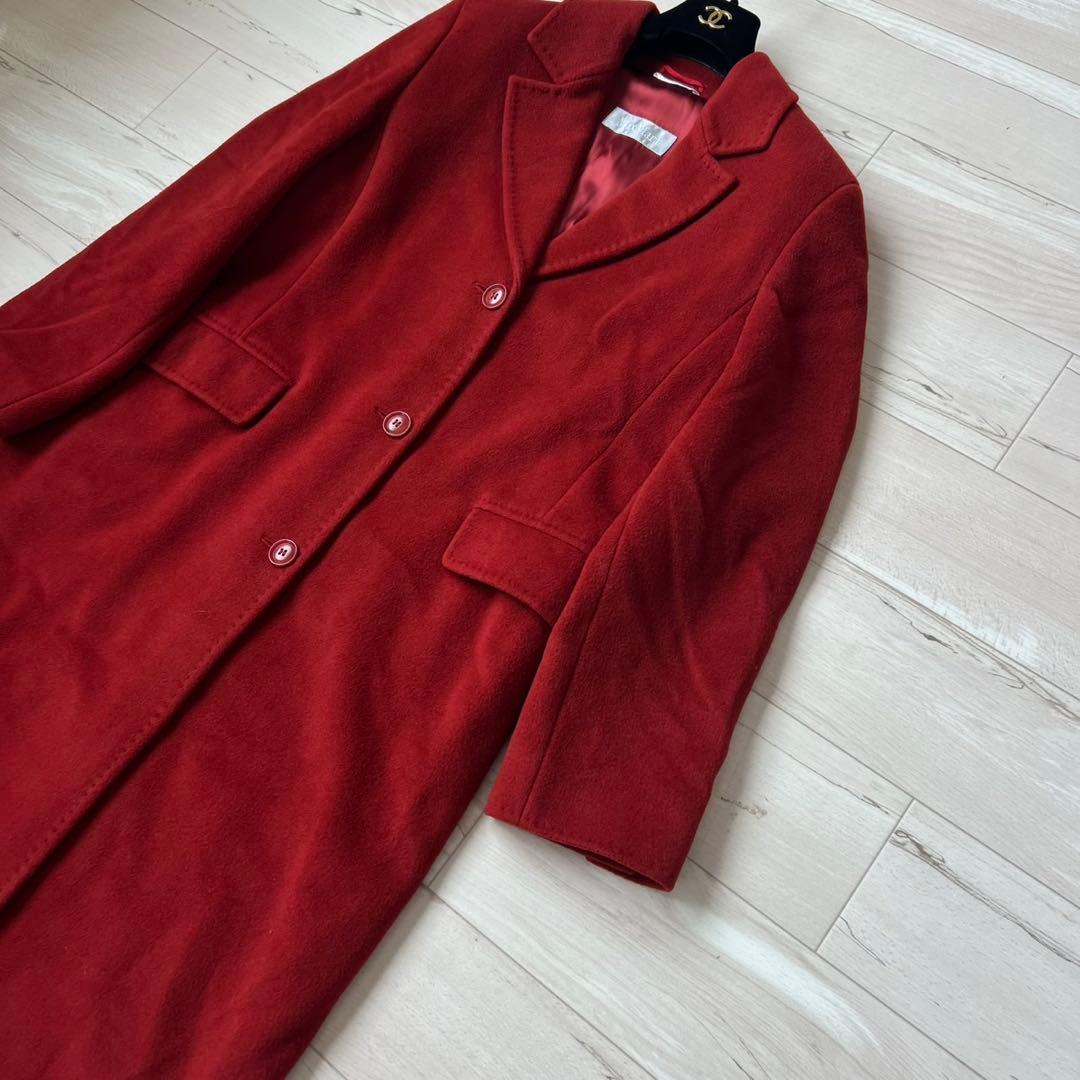 マックスマーラ ロングコート チェスターコート　 最高級ウール　アンゴラ