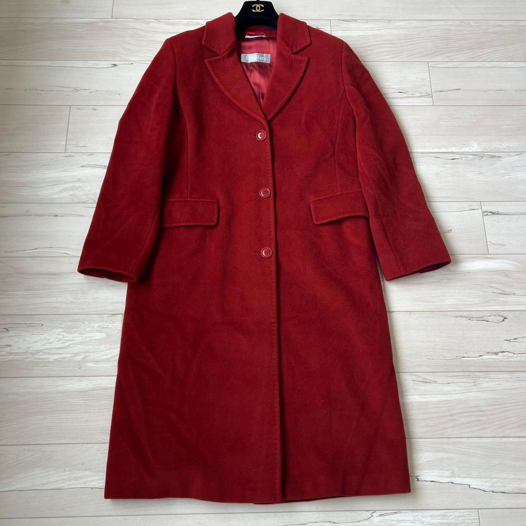 マックスマーラ ロングコート チェスターコート　 最高級ウール　アンゴラ