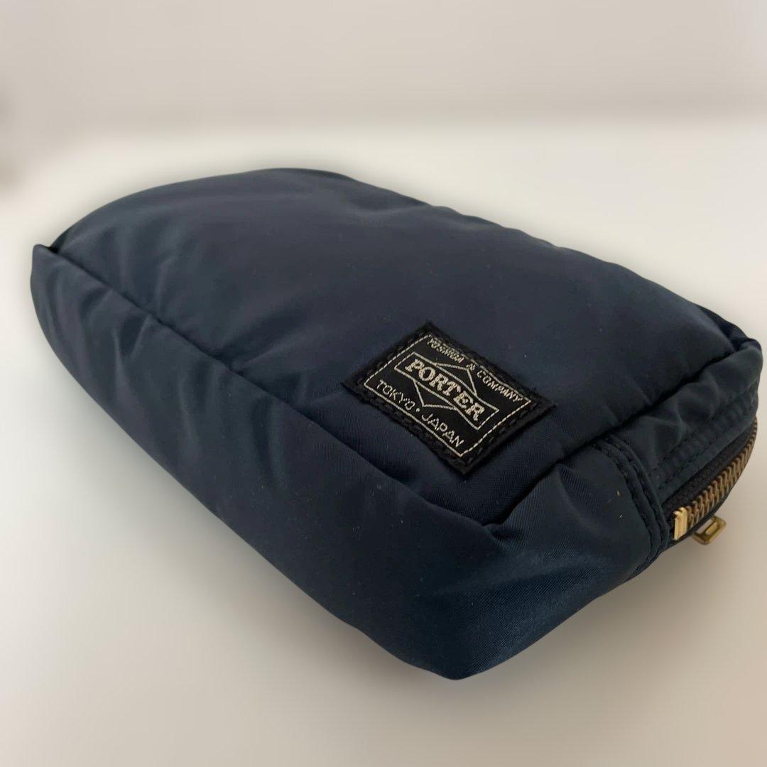 PORTER TANKER ポーター タンカー ポーチ アイアンブルー 中古