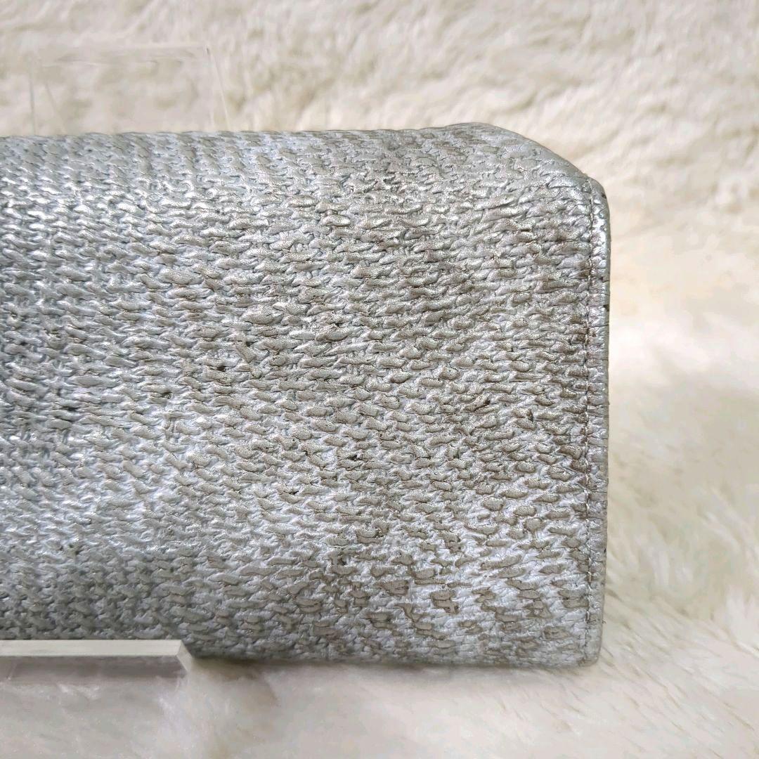 希少✨ヒロコハヤシ ダマスコ 長財布 シルバー レザー レター型