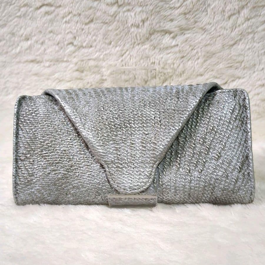 希少✨ヒロコハヤシ ダマスコ 長財布 シルバー レザー レター型