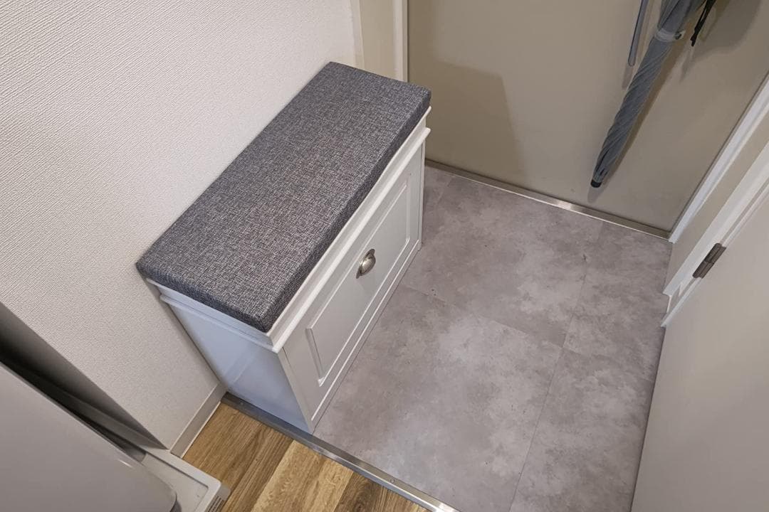 aoitori　☆玄関ベンチ 収納ベンチ シューズラック 薄型 椅子