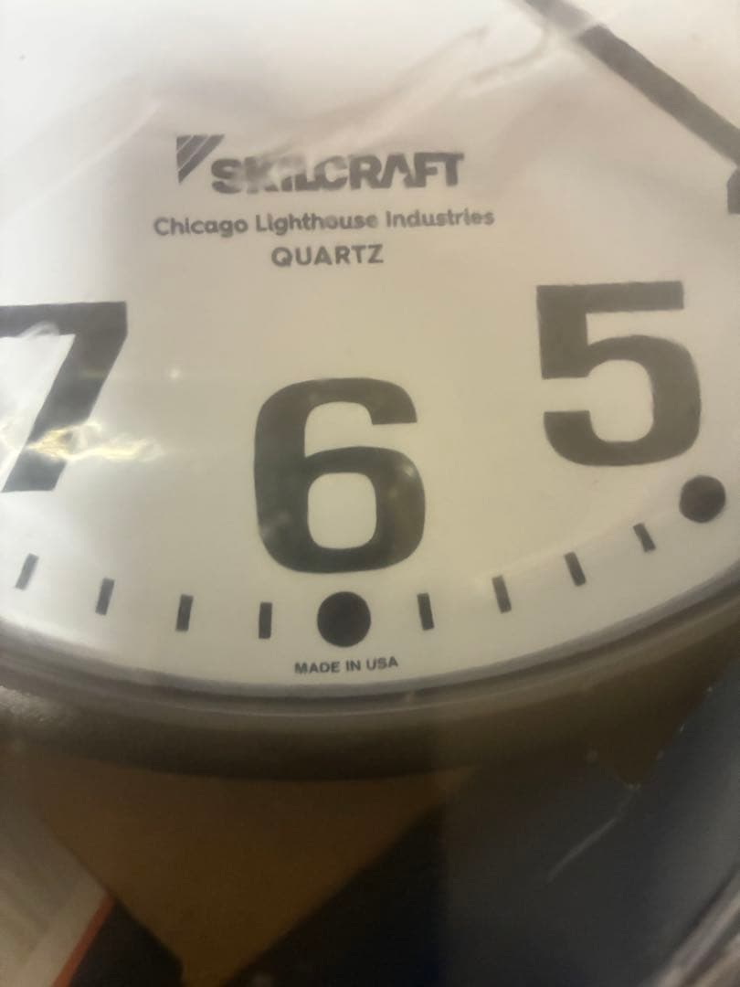 新品 米軍放出 SKILCRAFT ウォールクロック 壁掛け時計 米軍ラスト1個