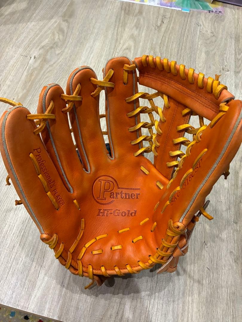 Hi-Gold Partner 硬式グローブ オレンジ
