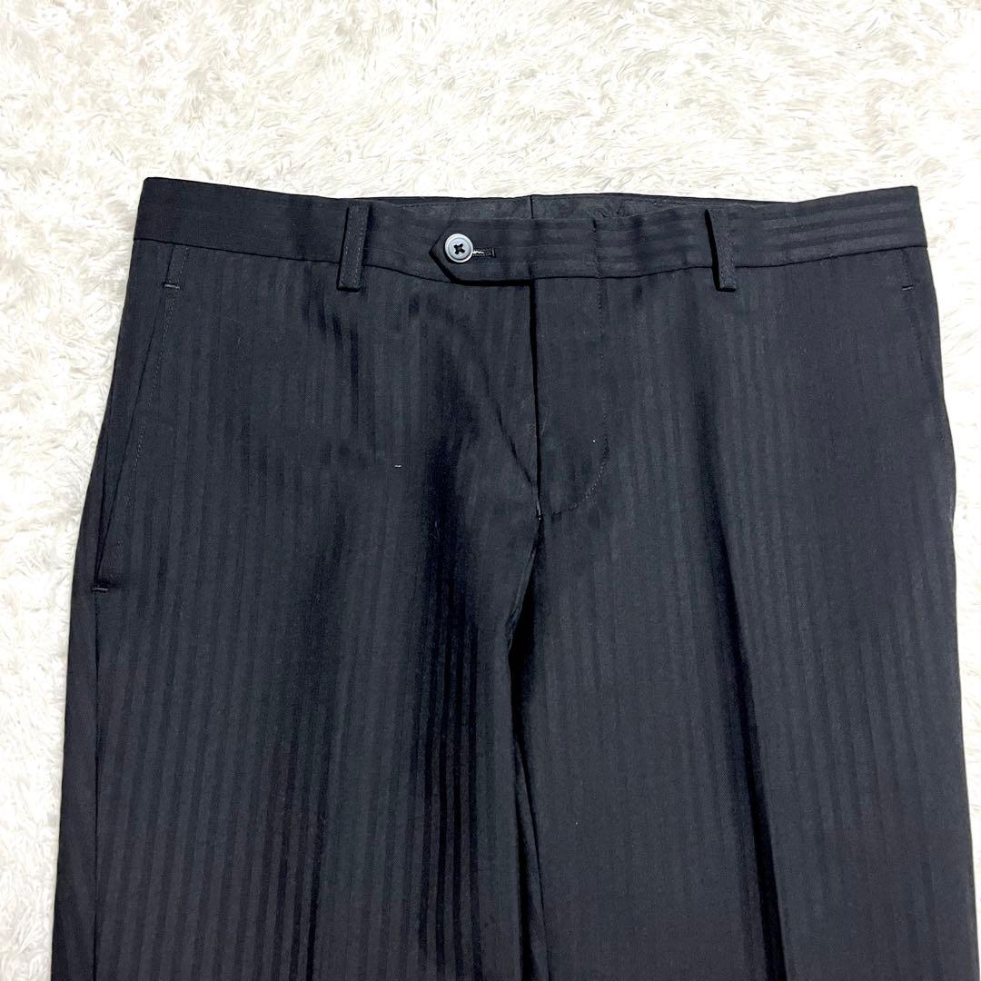 ✨未使用級✨ヒロミチナカノ 3ピーススーツ ビジネススーツ ストライプ シルク混