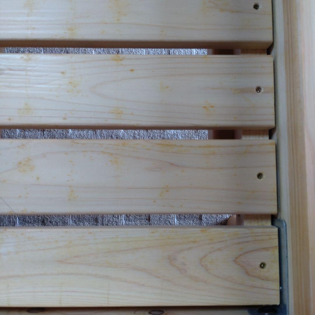 【送料込み】畳とすのこの2way仕様　ひのき無垢　国産畳ベッド　和室