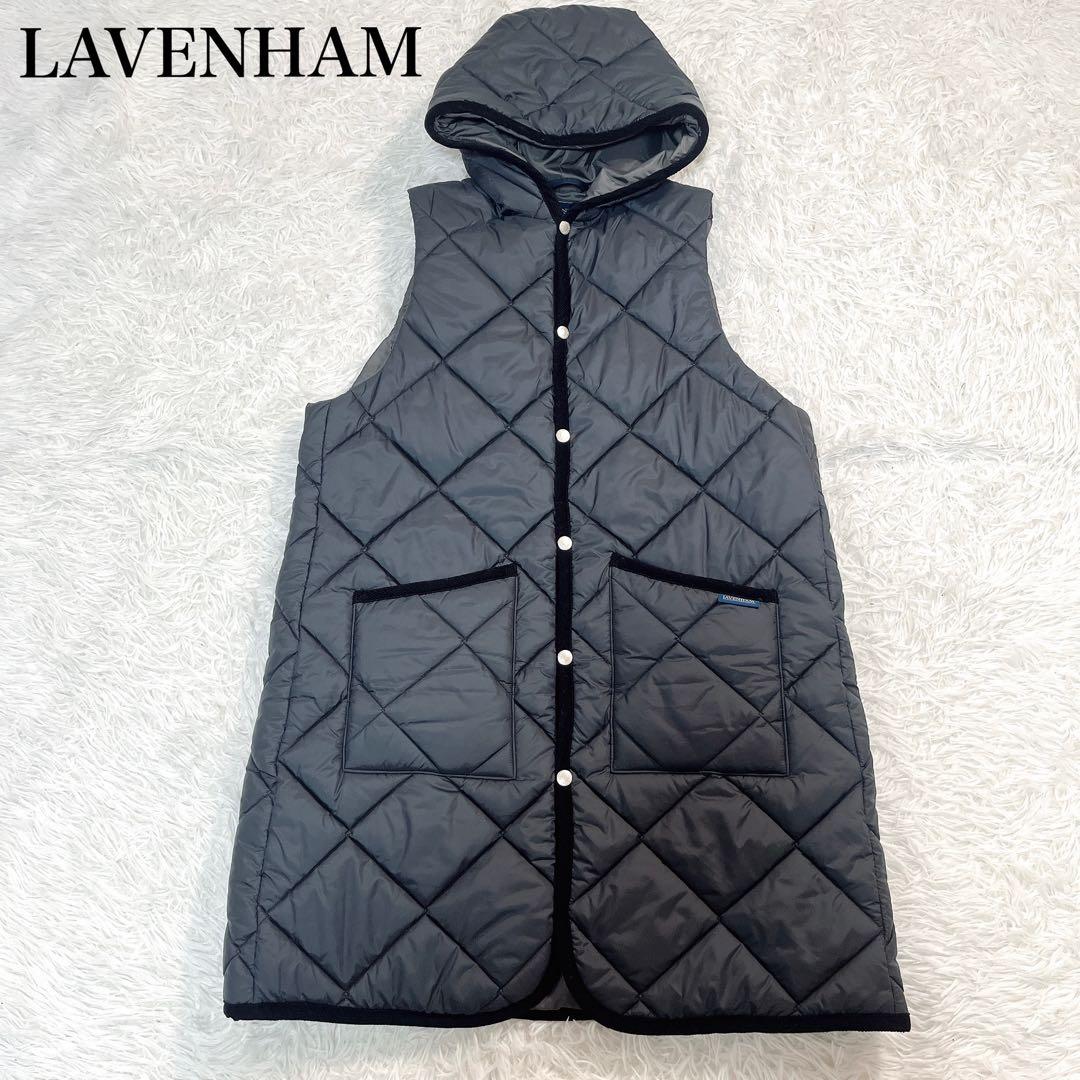ラベンハム ビッグ キルト ロングライン バートン　キルティング　コート　フード