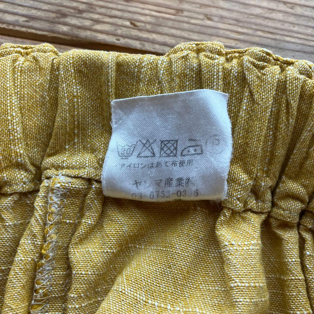 ヤンマ産業　会津木綿　キュロットパンツ YAMMA ロング丈　ゴールド