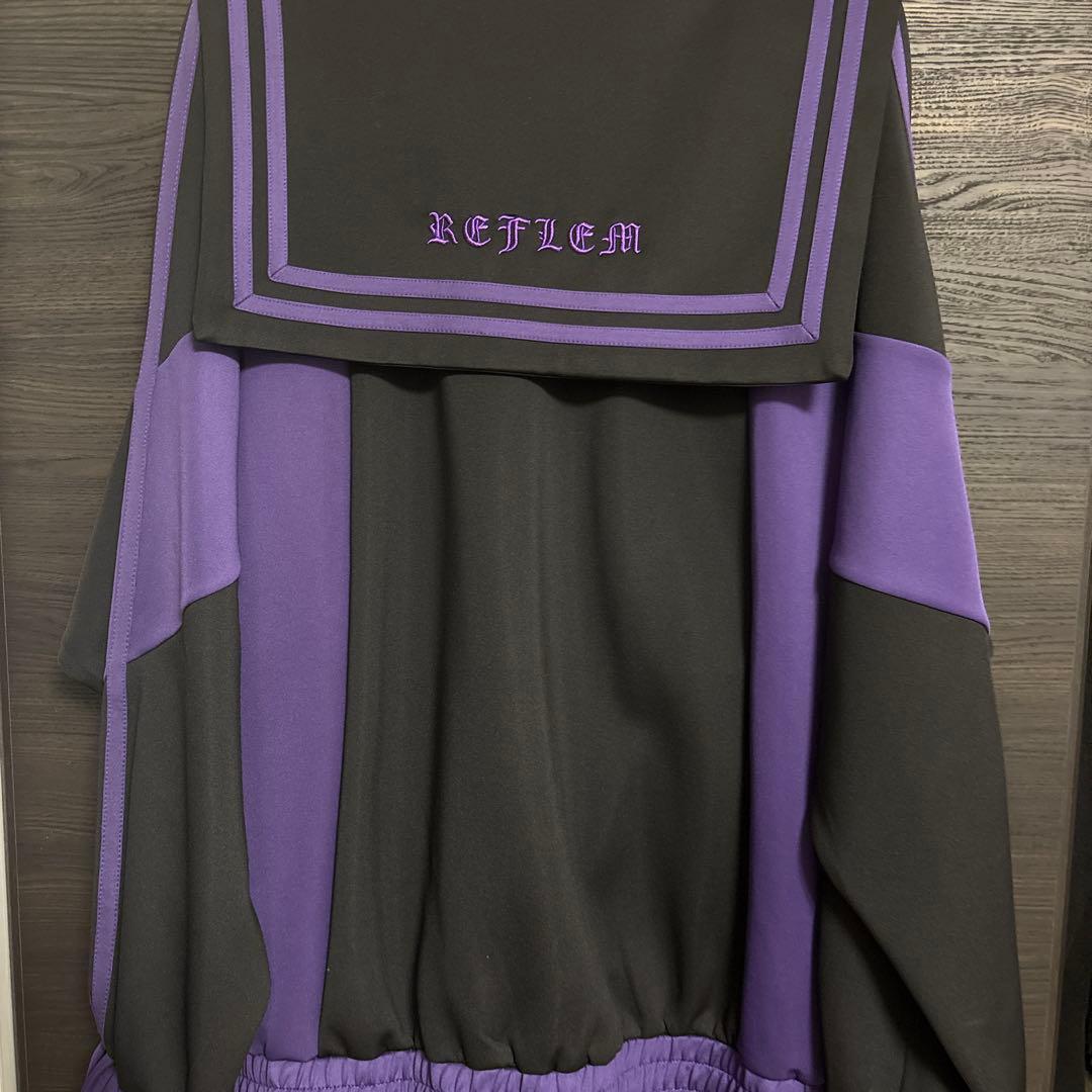 REFLEM レフレム BIG切替セーラーカラージャージ パーカー