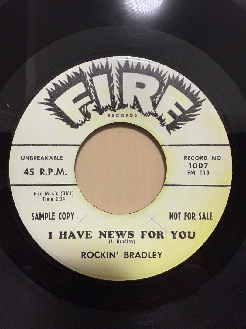 ROCKIN' BRADLEY Lookout オリジナル盤 ブラックロッカー