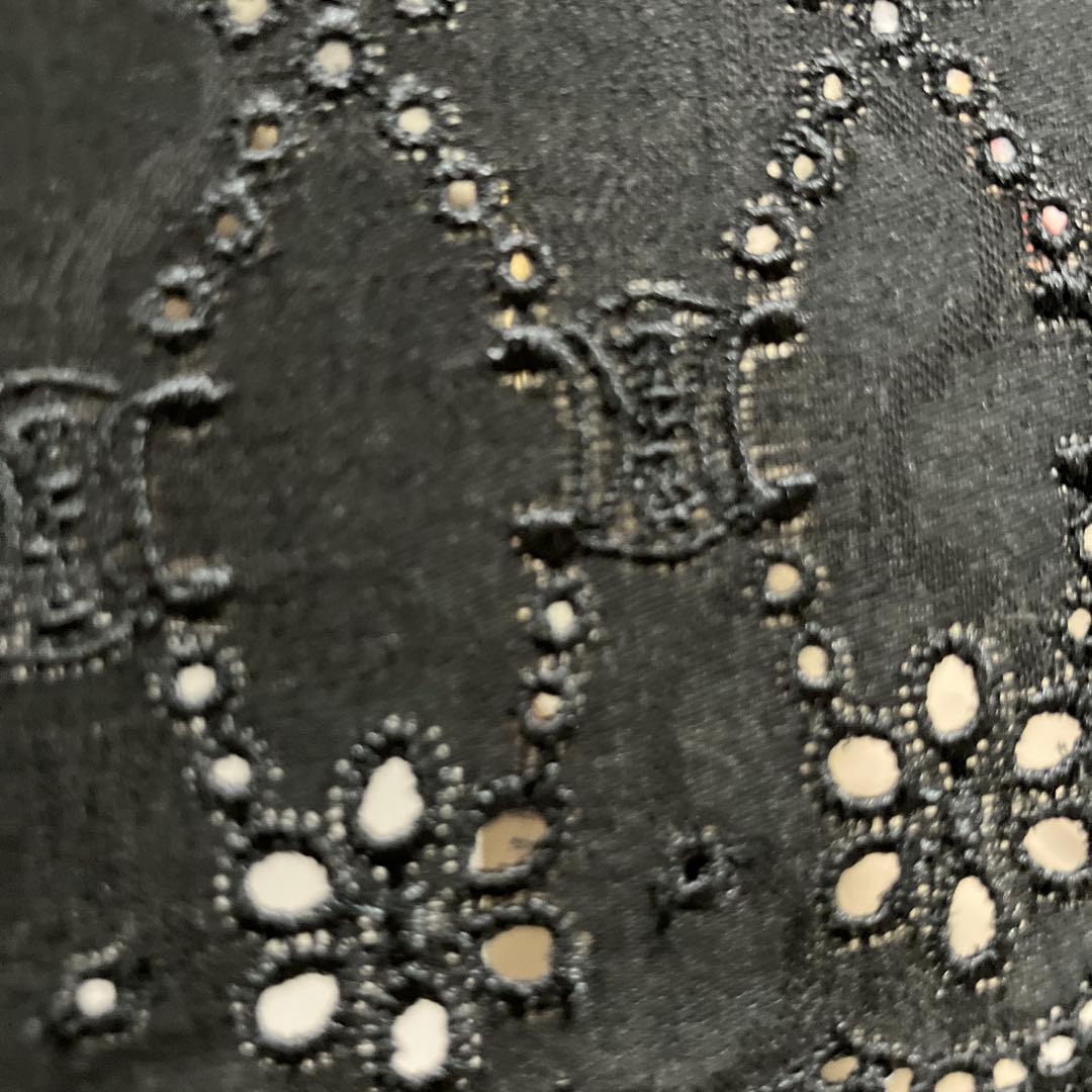 【ニコちゃん】CELINE ブラック 日傘 模様入り