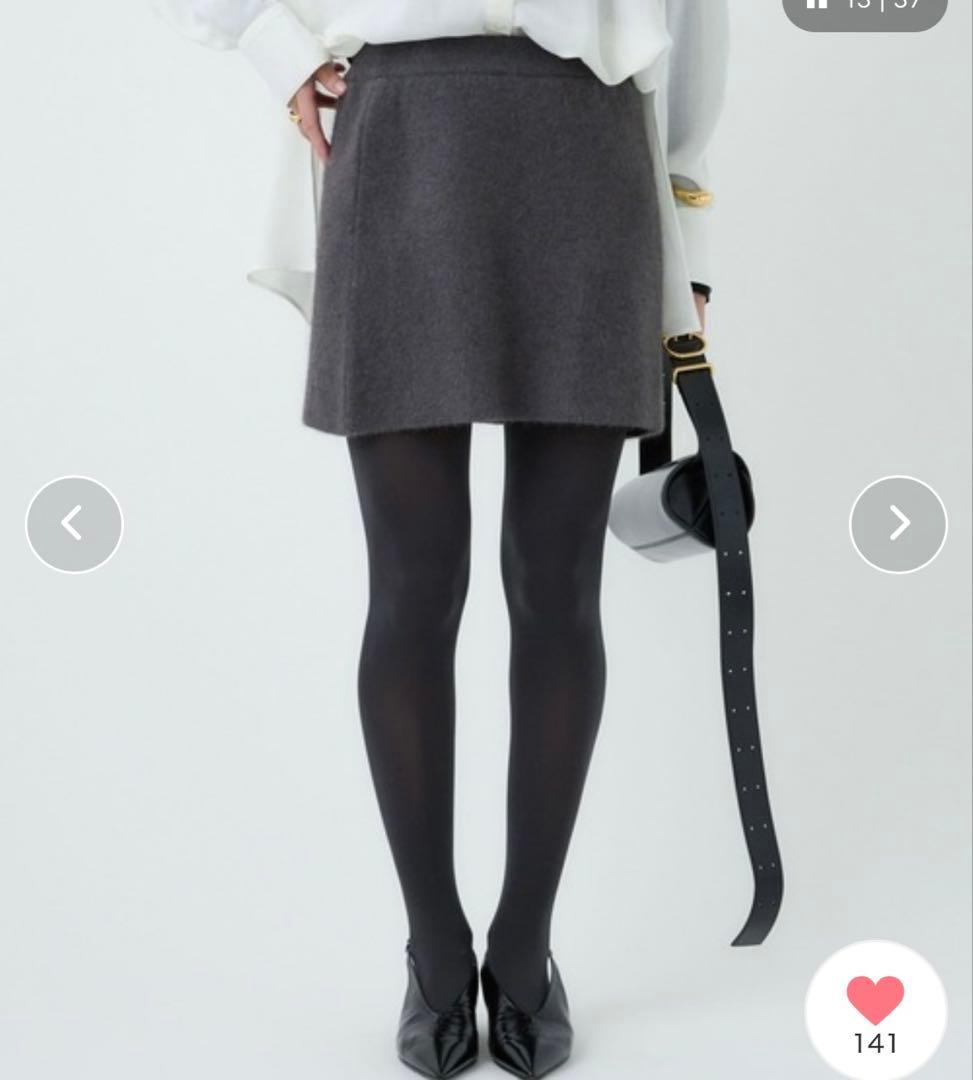 完売色　美品　カオス　リネーレリバーミニスカート　2025AW