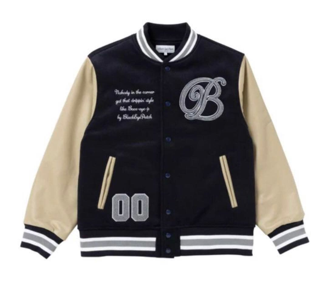 black eye patch 22SS レザーバーシティジャケット スタジャン