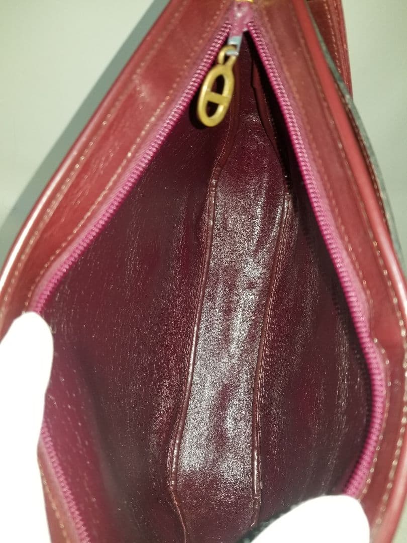 クリスチャンディオール トロッター キャンバス ショルダーバッグレッド＆ゴールド