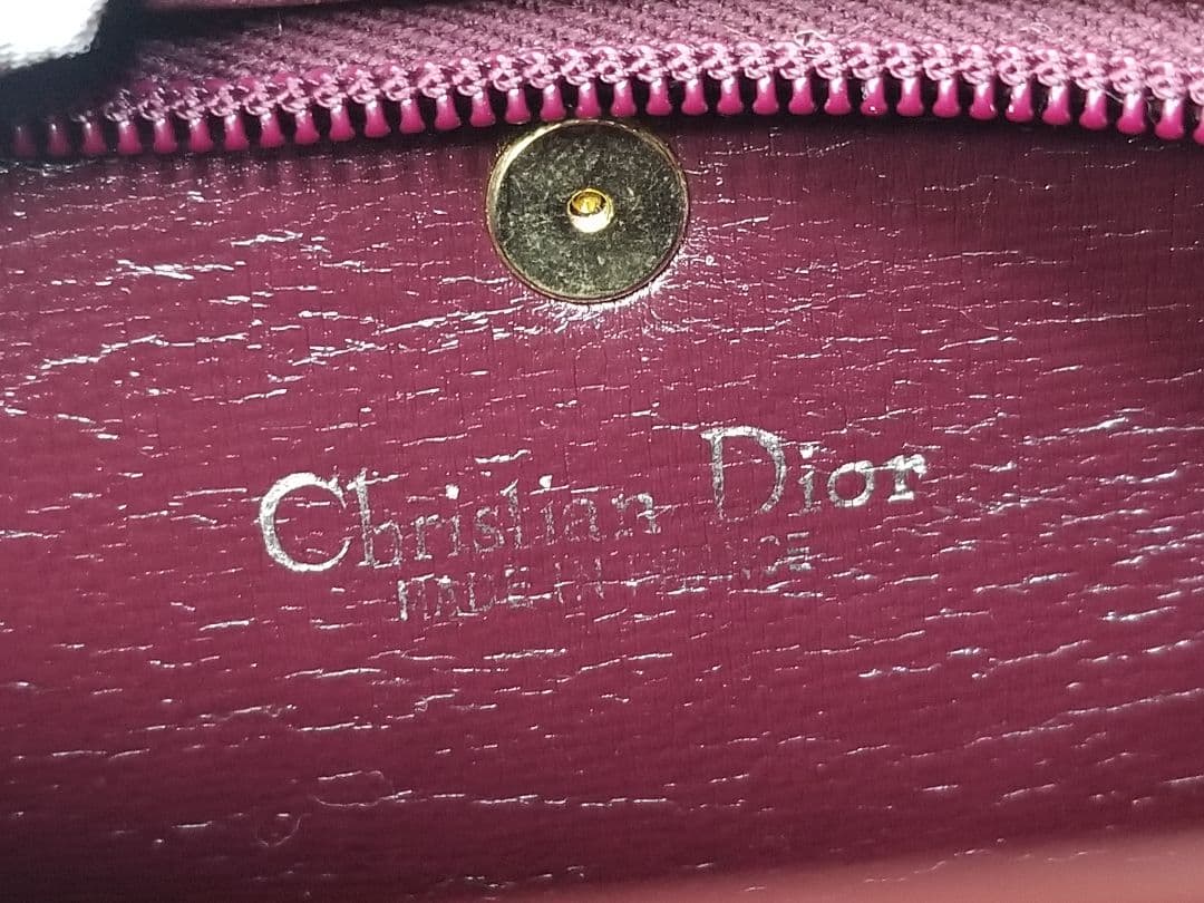 クリスチャンディオール トロッター キャンバス ショルダーバッグレッド＆ゴールド