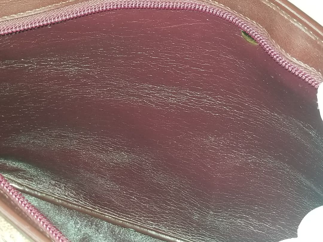 クリスチャンディオール トロッター キャンバス ショルダーバッグレッド＆ゴールド