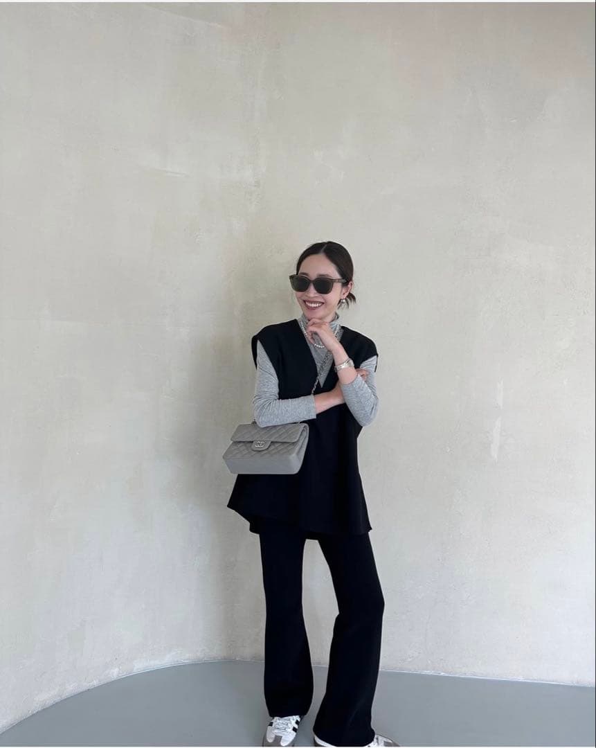 YONFA ヨンファ クーコーベスト ブラック フリーサイズ