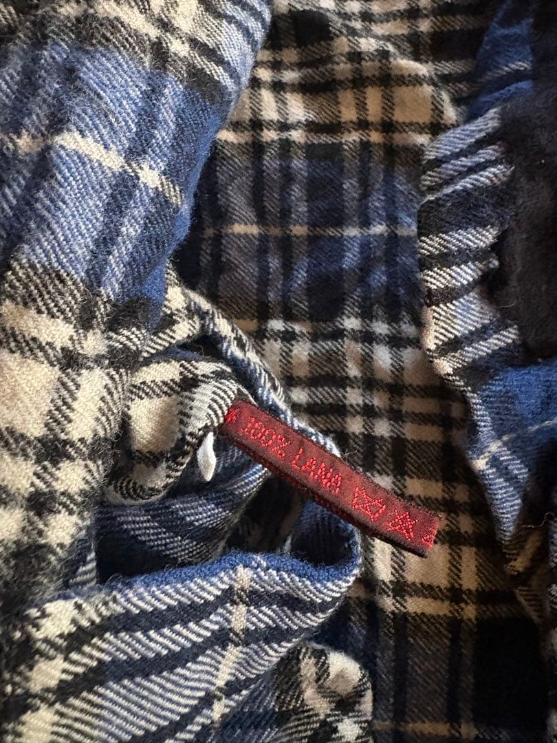 ダニエラグレジス　ネイビー ×チェック柄　リバーシブルジャケット