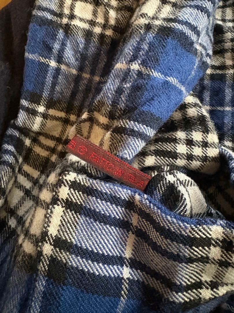 ダニエラグレジス　ネイビー ×チェック柄　リバーシブルジャケット