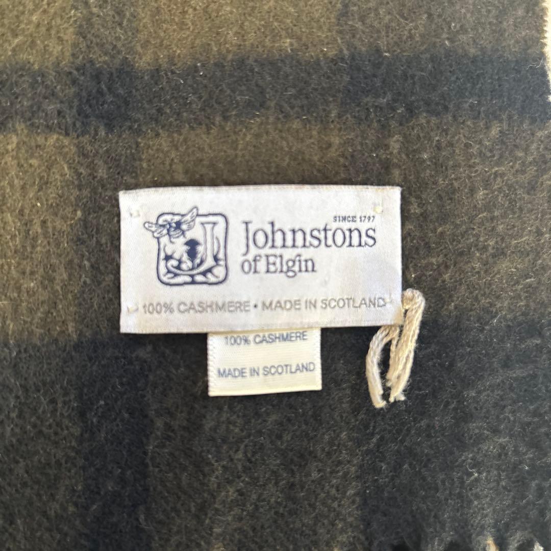 Johnstons of Elgin カシミヤ 大判　ストール　別注