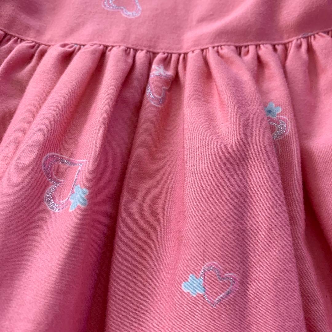 シャーリーテンプル レース襟付き ワンピース 120cm ピンク 長袖 秋冬