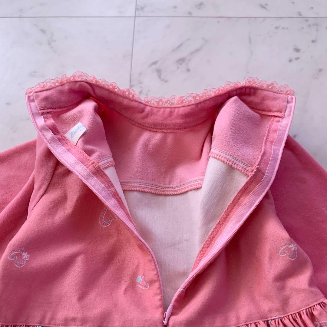 シャーリーテンプル レース襟付き ワンピース 120cm ピンク 長袖 秋冬