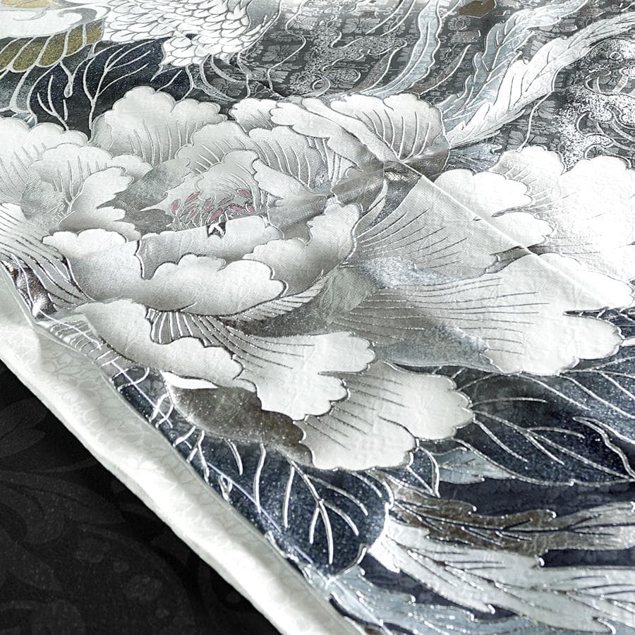 専用　ご予約　振袖単品　未仕立て　仮絵羽　関芳　龍　鳳凰　牡丹　墨色　成人式