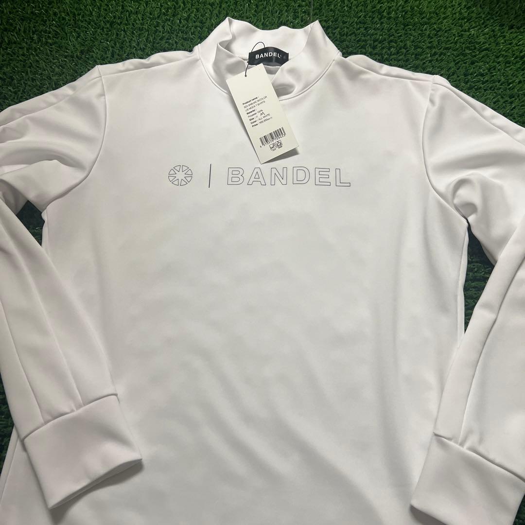 BANDEL ホワイト 長袖 ハイネックシャツ M