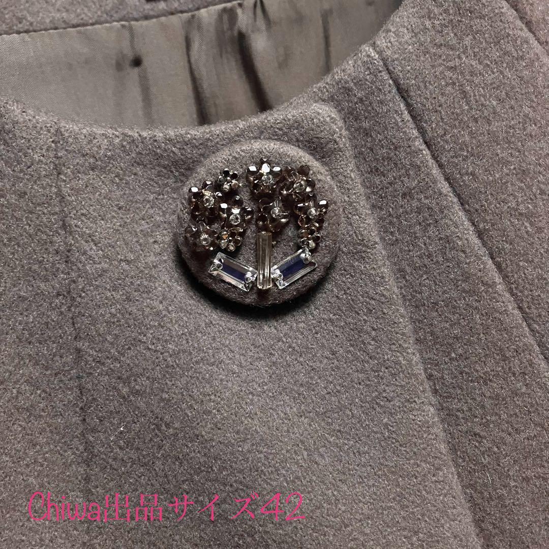 エムズグレイシー　シンプル　ウール　毛　コート　カタログ掲載　大きいサイズ42