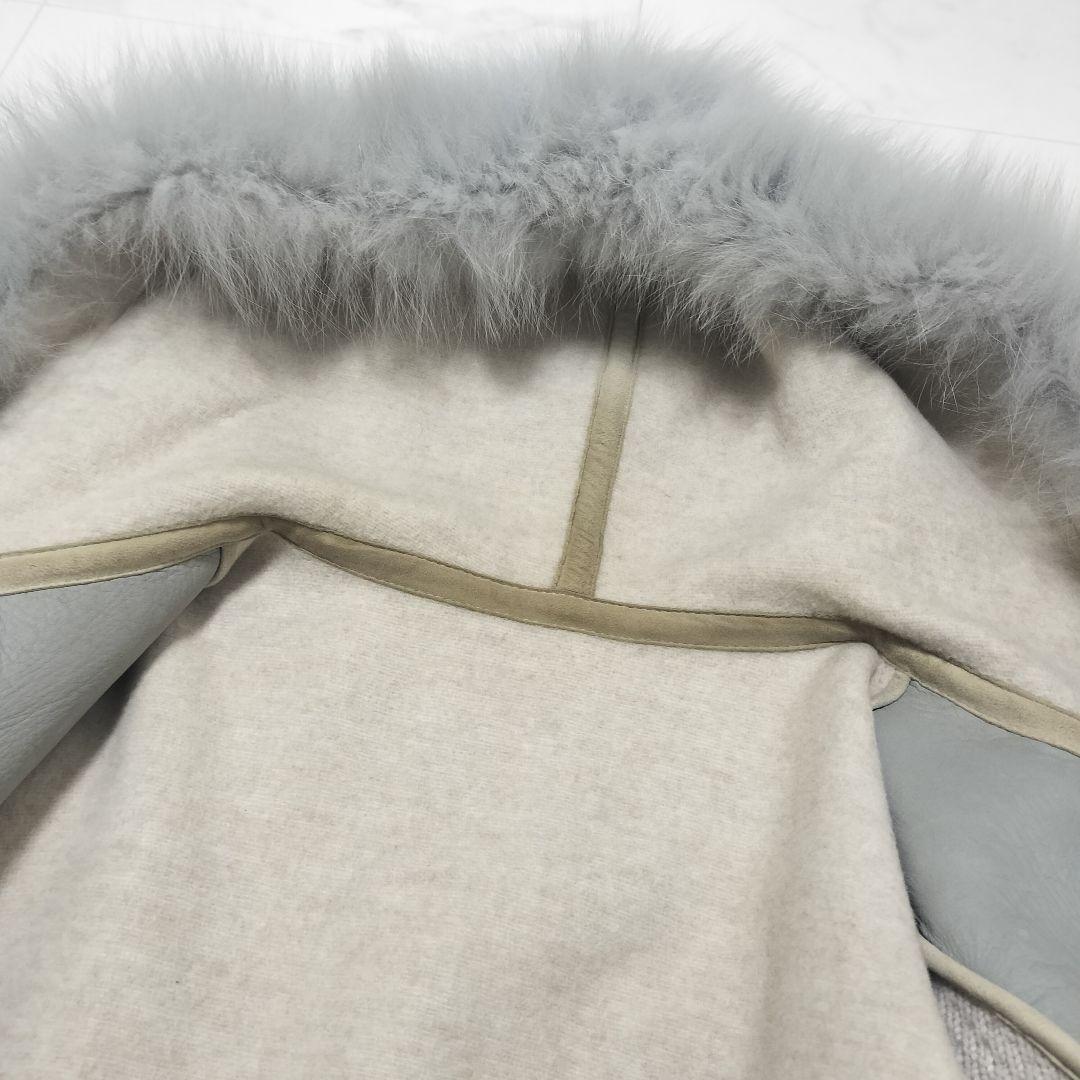 ゆ*☆様 ANAYI　アナイ　ムートン　ボアジャケット　パーカー　異素材　切替え