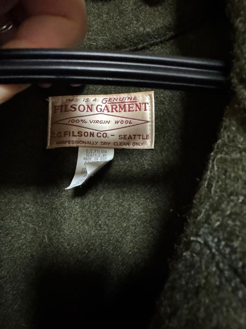 美品 FILSON マッキーノクルーザー サイズ44