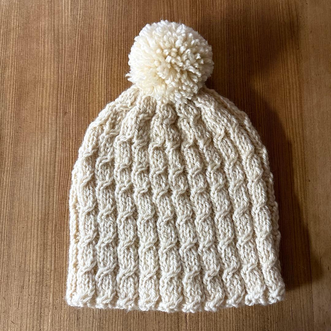 ハンドメイドニット帽