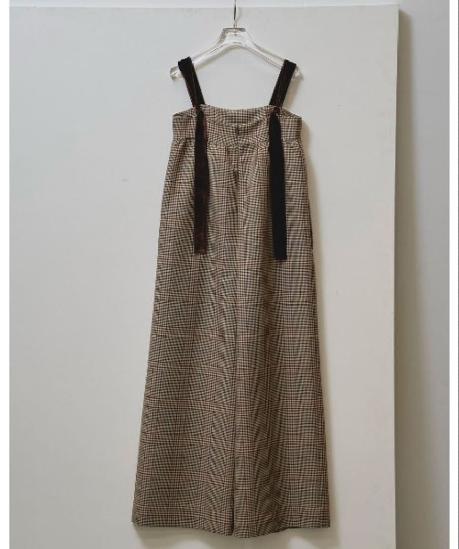 新品タグ付きTODAYFUL Check Wide Combinaison　38